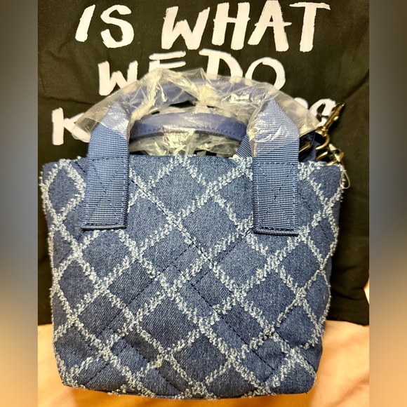 NWT Kurt Geiger Small Denim Shopper - Picture 3 of 9